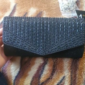 Strap on  or strapless clutch purse